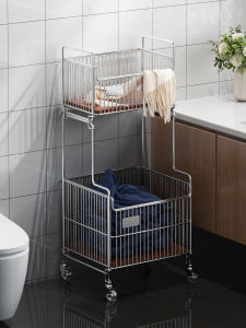 High Appearance Luxury Dual-layer Large Capacity Storage Basket