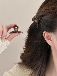 Kẹp Tóc Cá Mập Mắt Hổ Lấp Lánh Cỡ Nhỏ Mới 2025 Kẹp Tóc Nữ Cao Cấp Thời Trang Phụ Kiện Tóc Tròn Kẹp Tóc Cá Mập