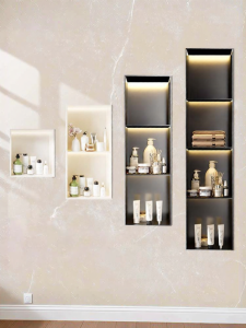 BEIQIVI | Bathroom Niche Shelf Stainless Steel