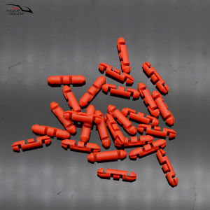 30 PCS Auto Stopper Beads For Braided Line Release Red Beads Suitable For Weaving Deepwater Fishing Lines Downrigger Accessories