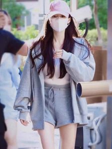 SHUQINGLAI | Womens Loose Hoodie for Petite 2025 Spring Autumn Casual Korean Style Open Coat with Zipper