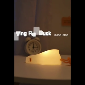 【Garansi 1 tahun】Lampu Tidur Anak Bebek Kartun Silikon USB Isi Ulang Sensor Sentuh Dekorasi Kamar