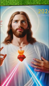 Lịch 5 tờ treo tường size lớn mỗi tờ 3 tháng lịch treo tường công giáo in hình Chúa Mẹ Thánh gia rõ nét 2026