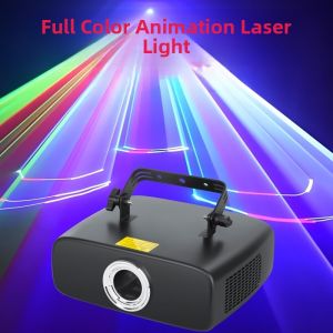 Full Color Animation Laser Light for KTV Bar Stage Lighting Dynamic Sound Control Beam Atmosphere Colorful Laser Projector