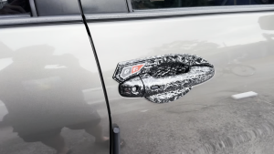 [BAIRONG]Toyota Hilux Revo/Rogue AN120/AN130 2016-2026 Carbon Trim/Glossy Black Door Handle&Bowl Garnish Protector Cover