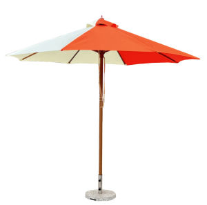 Solar Powered Waterproof Manual Beach Umbrella