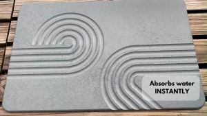 🇸🇬 Elegant Diatomite Stone Mat Super Absorbent Quick Dry Bathroom Mat Bath Floor Rug Toilet