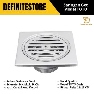 Floor Drain Stainless Saringan Kamar Mandi Got Stainless Sus 304 Anti Karat dan Anti Serangga