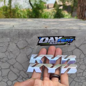 emblem skok kyb zeto tebal 2 mm mirip ori logo skok kyb zeto logos skok kyb tulisan kyb emblem kyb zeto timbul skok kyb timbul kyb logo kyb logos kyb tulisan kyb zeto almunium alumunium alminium pnp skok vixion mp gl cb tiger ninja