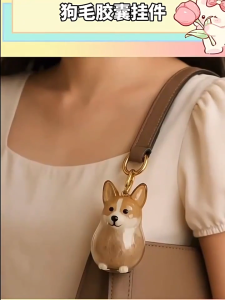 Dog Hair Storage Pendant Keychain Transparent Pet Fur Storage Hanging Keychain Pet Hair Storage Container Keychain Pet Souvenirs