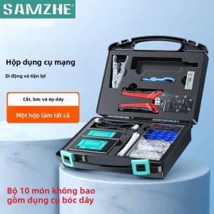 Samzhe | SAMZHE 11 Trong 1 Bộ Công Cụ Mạng Chuyên Nghiệp Bộ Kiểm Tra Cáp Ethernet LAN Máy Cắt Crimper Bộ Sửa Chữa Bảo Trì Máy Tính