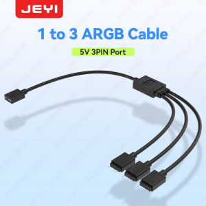 JEYI | JEYI 120MM PC Fan ARGB Cooling Fan PWM Fans 30dB(A) Noise Divine Light Synchronous 5V3Pin Bar Case Cooler Fan For Gaming PC Case