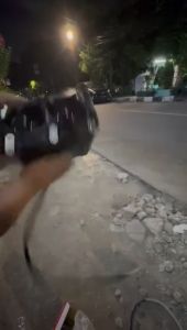 LAMPU TEMBAK SOROT MINI 2 MATA 2 WARNA SQL DEVIL AC DC MOTOR MOBIL TRUK SUPER BRIGHT