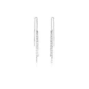 Elegant Long Tassel Ear Wire Original Design Fashionable Minimalist High-End Feeling Attractive Versatile Accessory for All