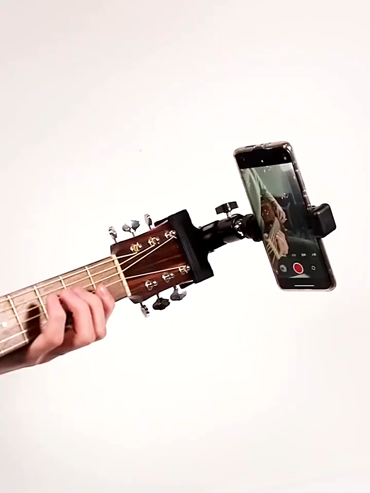 KAWES Guitar head clip holder dukungan desktop musik gitar pemegang gitar kepala klip ponsel braket cliptripod stand
