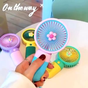 Sofia 3-Speed Mini Handheld Fan Rechargeable USB Pocket Fan with Strong Wind Portable for Students