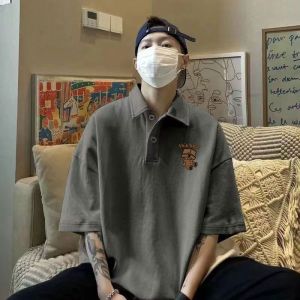 Áo Thun Polo Tay Ngắn Cotton Nguyên Chất Cỡ Lớn Cho Học Sinh Mùa Hè Thanh Lịch Áo Thun Cổ Polo Thường Ngày Áo Thun Thường Ngày