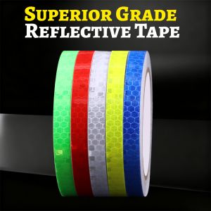 Reflective Tape Safety Warning Glow in The Dark Tape Waterproof Durable Lasting Color Neon Tapes Outdoor DOT Auto Stickers