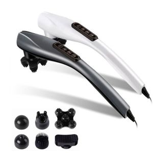 เครื่องนวดคอนวดบาร์มัลติฟังก์ชั่นวดทั่วร่างกายค้อนไร้สายมือถือไฟฟ้านวดคอไหล่ 15 ปรับแรง + ไร้สายสะดวก ความถี่สูงสั่นสะ