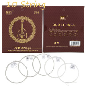IRIN | IRIN Oud Strings U10/U11/U12 Clear Nylon Core Silver-Plated Copper Wound PU Anti-Rust Coating for 10/11/12 String Arabic Oud