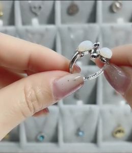 Kemstone Womens Turtle Ring Simulated Opal adjustable Rings Jewelry gift