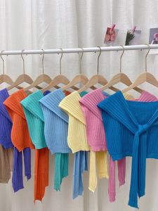 Phụ Kiện Thời Trang Nữ 2025 Quần Áo Cổ Tròn Dệt Kim Nhỏ Trang Trí Mùa Xuân Hè Thu Quần Áo Bảo Vệ Cổ Cho Nữ