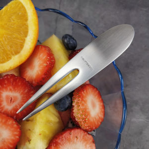 Food Grade Stainless Steel 18-10 Fruit Fork Portable Childrens Dessert Fork Spoon Cake Pastries Fork Dining Utensils Fruit Spear