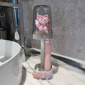 Cartoon Toothbrush Cup for Children Boys And Girls Dental Care Storage Electric Toothbrush Holder Creative Trendy Design Plastic