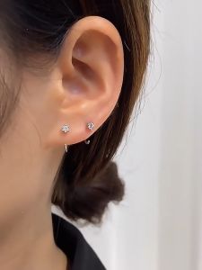 Bestella💗Fashion Wanita Temperamen Anting-Anting Zirkon Tidur Gratis Melepasnting-Anting Trendi Yang Indah