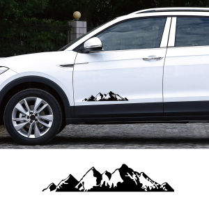 Universal Car Body Stickers Mountain Graphic Peak Full Car Decal Pulling Flower Scratch Cover Sticker Auto Decoration