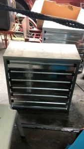 Compact 24" Industrial Exhaust Fan with Shutter CF-680 for Warehouse Poultry Manufacturing Plant Building Malls