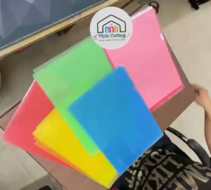 (GIÁ KHO) Túi 50 cái BÌA Lá A4 Nhựa 5 MÀU
