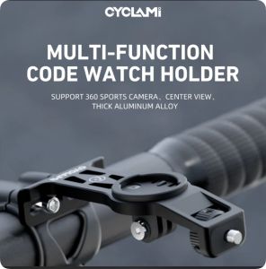 CYCLAMI 360 Rotating Bike Computer Mount Holder For DJI OSMO Nano/360/Action 5 Pro/action 4 3/GoPro 8-13/Insta360 Go Ultra/X5/X4/X2 X3/GO 3S/Ace Pro 2/ace Camera Accessories Bike Mount for IGS Garmin XOSS