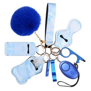 Brifit 10pcs Female Safety Keychain Female Personal Alarm Keychain Set Girl Self Protection Tool keychain Girl Outdoor Safety Siren 女性安全警報器