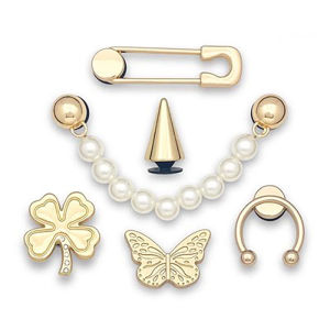 Trendy Metal Detachable Clog Shoe Buckle Set Creative High-End Feeling Accessories for Shoes Fashionable And Practical