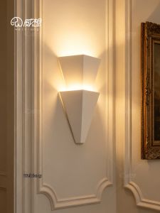 WEIXIANG | Creative French Plaster Wall Light For Background Wall Minimalist Ambience