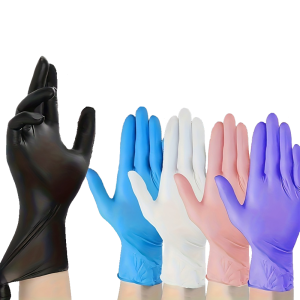 100PCS Disposable Nitrile Waterproof Gloves Dish Washing Kitchen Household Gloves Protective Gloves Multiple Colors Available