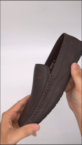 Perrieri Men Comfortable Casual Boats Shoes Loafers 82255 (Black/ Brown)