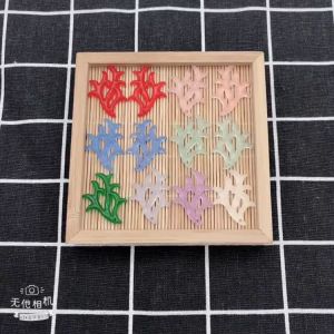 (5 cặp) Phiến nhựa giả nhung hươu size 22*30mm và 20*39mm. Nguyên liệu làm trang sức cổ trang nguyên liệu DIY