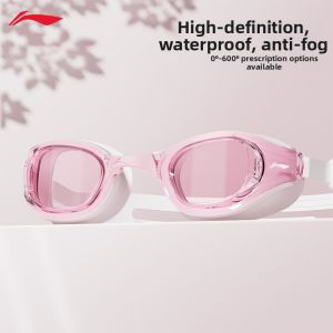 Li-Ning | Anti-Fog Waterproof Prescription Swimming Goggles for Girls and Women