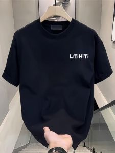 Áo Thun Cotton Nguyên Chất Chất Lượng Cao in Họa Tiết Đơn Giản Phong Cách Mỹ Thường Ngày Đa Năng Tay Ngắn Thoáng Khí Mùa Hè