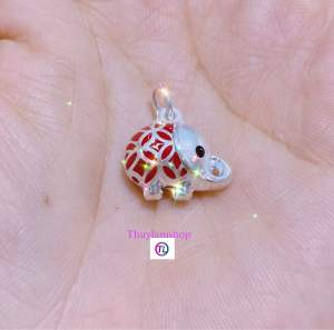 Charm voi tài lộc may mắn bạc s925
