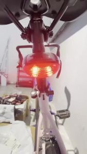 Solar Bicycle Tail Light Cycling Safety Solar Power Energy Bike Rear Lamp Night Riding Safety Warning Taillight MTB Accessories