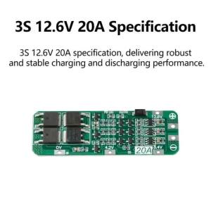 Aideepen | 3S 20A Li-ion Lithium Battery 18650 Charger PCB BMS Protection Board For Drill Motor 12.6V Lipo Cell Module 59x20x3.4mm