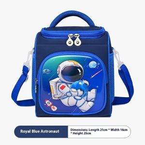 Lunch Bag for Boys Girl Cute Insulated Lunch Box Portable Meal Cooler with Adjustable Shoulder Strap for School Beach Picnic