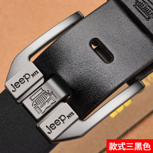 New 2025 Mens Genuine Leather Belt Needle Buckle Top Layer Pure Calfskin Casual Versatile Waist Belt for Middle Youth