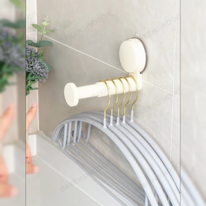 Greensindoor Multifunctional Sampayan Punch Free Telescopic Hanging Rod Foldable Wall Laundry Organizer Rack