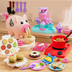 Childrens Educational Colorful Clay Toy Plasticine Mold Tool Set ice cream toys for kids