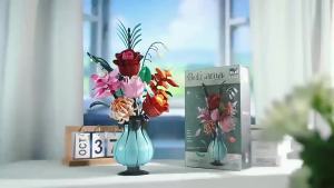 Bộ Khối Xây Dựng Chậu Hoa Sáng Tạo - Bộ Mô Hình Lãng Mạn Hoa Hồng Hoa Lan Hoa Hướng Dương Hoa Sen Dành Cho Người Lớn Quà Tặng Ngày Lễ Tình Nhân