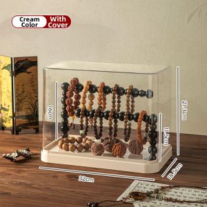 Transparent Dustproof Organizer Simple Retro Display Shelf